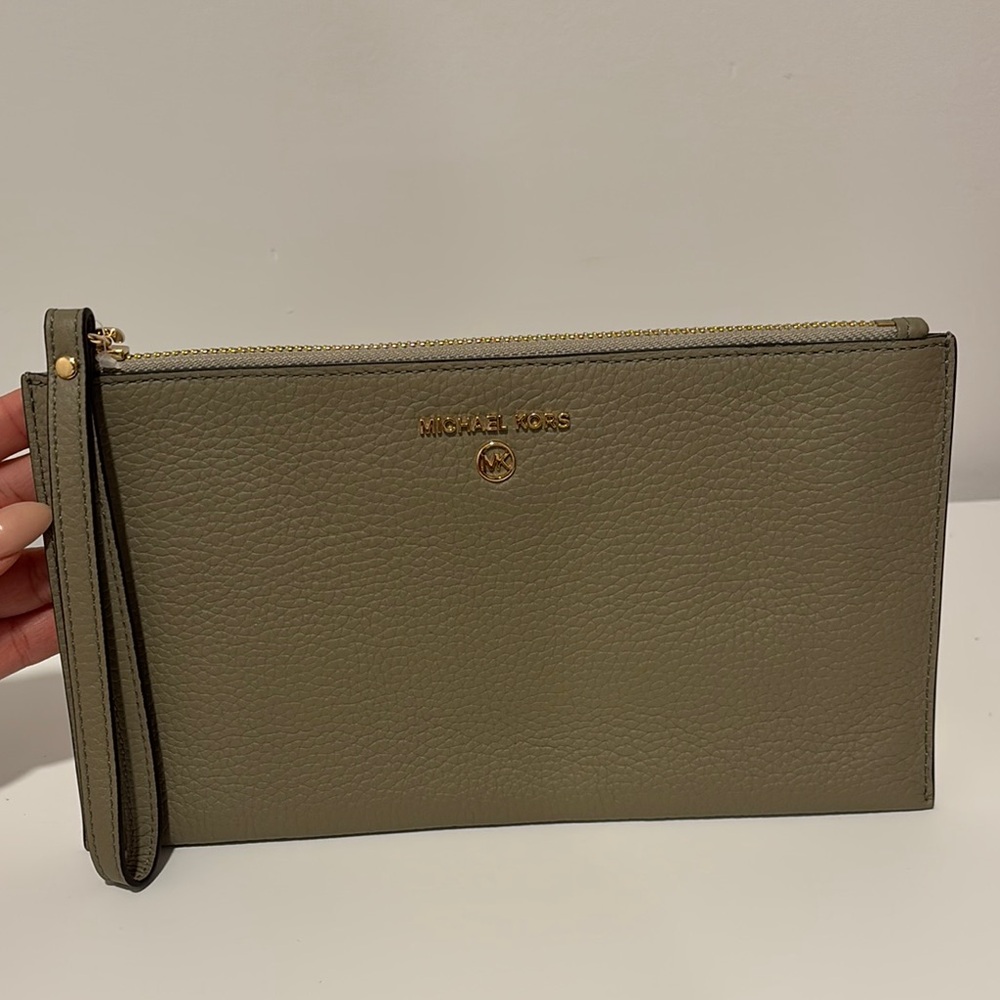 Michael Kors Sage Green Wristlet